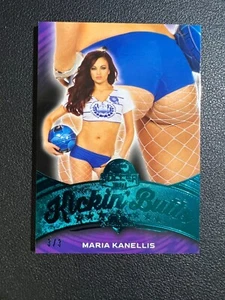 Benchwarmer 2022 Soccer Kickin Butt Blue Foil Maria Kanellis 3/3 - Picture 1 of 1