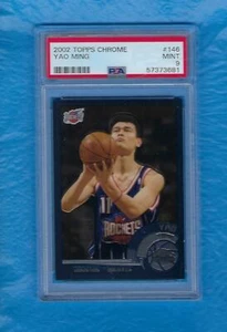 YAO MING 2002-03 TOPPS CHROME #146 YAO MING PSA 9 MINT ROOKIE CARD ROCKETS HOF ! - Picture 1 of 1