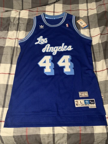 Adidas Hardwood Classics Los Angeles Lakers Jerry West Swingman Jersey Large Cover
