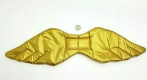 Dress Up Wings Detachable Gold W/Hook Loop Closure 22" Wide Angel Costume Piece - Picture 1 of 11