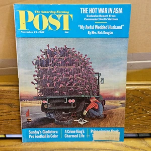 1962 Saturday Evening Post November 24 - Turkeys; Giants and Packers; Cal Farley - Imagen 1 de 5