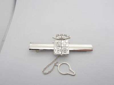COZZI GIOIELLI Marina Militare Italiana : Fermacravatta in Argento 925 con Stemma - Cerimonia