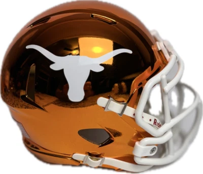 Texas Longhorns Orange Chrome Custom Mini Helmet - Image 1 of 4