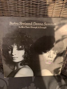 Barbara Streisand Donna Summer Enough Is Enough No More Tears Vinyl Record - Picture 1 of 10