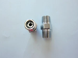 Lowrider Hydraulics 1/2" NPT male check valves, chrome, 5k psi, 2 pcs, Chevy - Picture 1 of 3