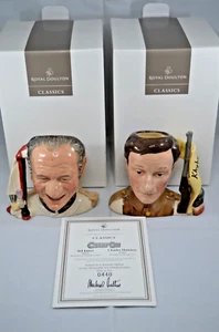 ROYAL DOULTON LTD ED CHARACTER JUGS SID JAMES & CHARLES HAWTREY 7162 &7163 - Picture 1 of 10