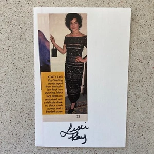 Lesli Kay Signed Index Card 4”X6” Molly Conlan On As The World Turns Soap Opera - Picture 1 of 1