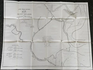 Antique Map Upper Tensas District AR & MS Rivers, Levees 1900, 29x23 - Picture 1 of 5
