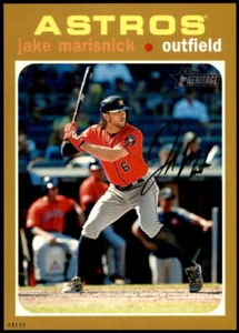 Jake Marisnick 2020 Topps Heritage 5x7 Gold #337 4/10 Astros - Picture 1 of 2