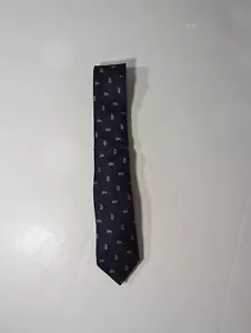 NEU - Hart Schaffner Marx Herren-Krawatte Seidenmischung marineblau mit Drop-Design unverbindliche Preisempfehlung des Herstellers: 90 $ - Bild 1 von 4