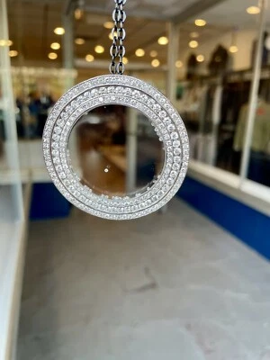 Мужская плавающий натуральный бриллиант подвеска 10 + карат более 2» уникальный единственный в своем роде! - Изображение 1 из 4