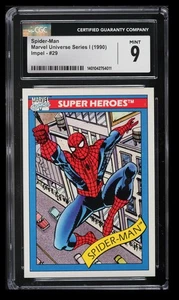 1990 Marvel Marvel Universe Series I Impel Spider-Man CGC 9 English #29 - Picture 1 of 2