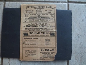 1911 Washington Senators Philadelphia Athletics Baseball Scorecard Program HOF - Picture 1 of 2