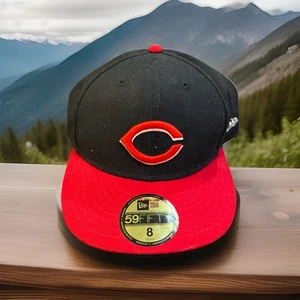 Cincinnati Reds New Era 59FIFTY Two Tone Classic Red Black Fitted Cap Mütze 8 - Bild 1 von 6