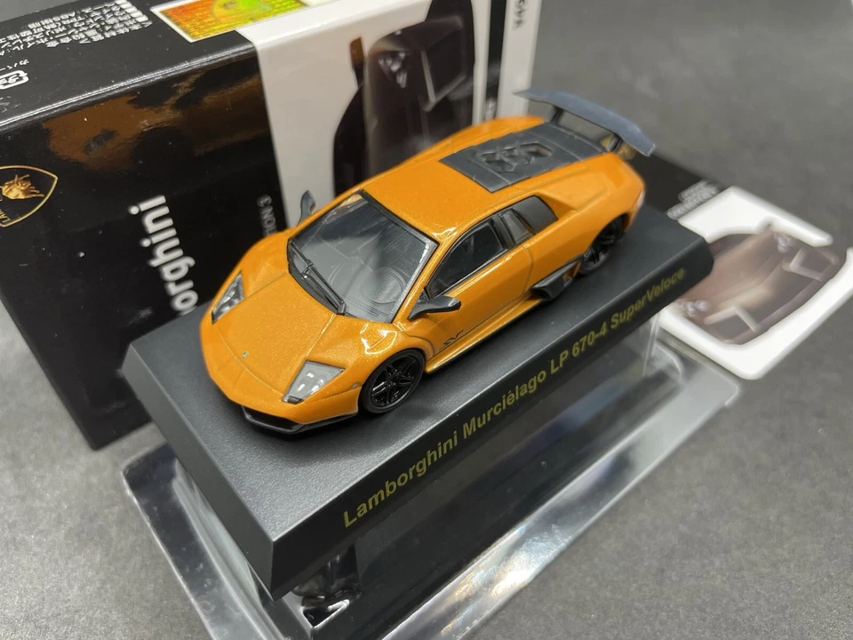 Kyosho 1/64 Lamborghini 3 Murcielago Superveloce LP 670-4 diecast model car 44C3 - Image 1 of 4