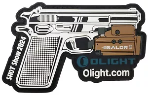 Olight Shot Show 2024 Baldr S Desert Tan Patch Swag - Picture 1 of 2