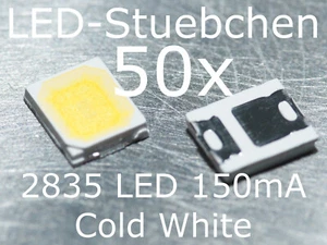 50x 2835 LED Blanco Frío 6500K 150mA - Imagen 1 de 2