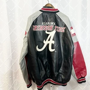 Alabama Crimson Roll Tide SEC Vtg Varsity Bomber Sports Jacket Sweater Coat - XL - Picture 1 of 15