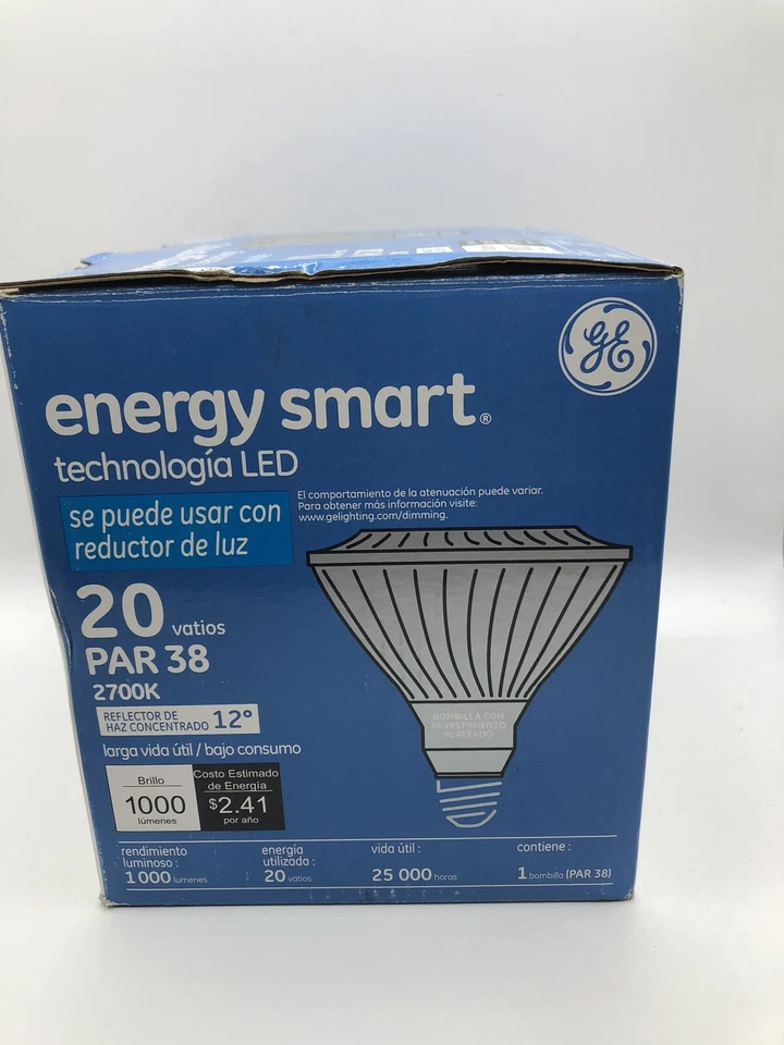Energy Smart Led Technology Dimmable  20watt Par 38/2700k - Image 1 of 4