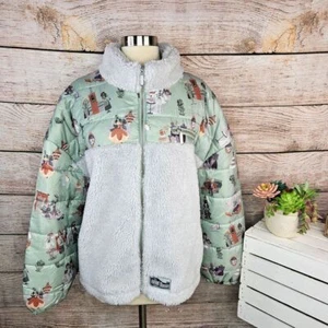 Manteau d'hiver neuf avec étiquette Disney Parks Haunted Mansion Leota Sherpa Puffer Jacket 3X - Photo 1/14