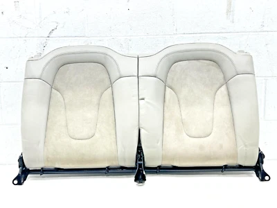2007-2014 AUDI TT 8J MK2 REAR UPPER SEAT BACK BACKREST BEIGE LEATHER ALCANTARA - Image 1 of 4