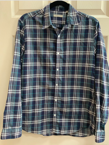 Burberry leggero con bottoni a quadri taglia M