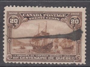 Canada Scott #103  20 cent Cartier's Arrival "Quebec Tercentenary"  F