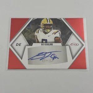 2023 Sage Low Series BJ Ojulari Auto Rookie Red Auto SP LSU Tigers - Picture 1 of 2