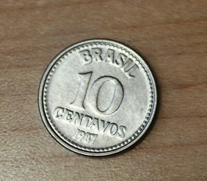 1987 Brazil 10 Centavos - Picture 1 of 2