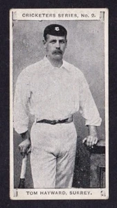 Rutter CRICKETERS SERIES 1901 #02 SUSSEX Tom Hayward RARE CARD - Picture 1 of 2