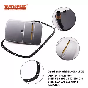 24111423604 5L40E 5L50E Transmission Oil Filters Pan Gasket Kit For BMW CADILLAC - Bild 1 von 11