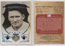 2014 Panini Hall of Fame Green Shield Blue /25 Walter Johnson #2 HOF Shield
