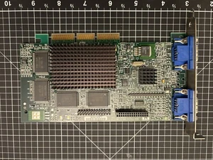 Matrox 906-01 MGI G4+MDHA32G Dual VGA AGP SGRAM 16MB Graphics Video Card -TESTED - Picture 1 of 2