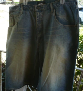 Sean John Shorts Blue Jean Denim Baggy Fit Hip Hop Casual Men Size 42 - Picture 1 of 6