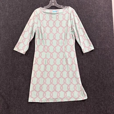 Vestido para mujer J. McLaughlin Catalina mediano rosa menta manga 3/4 elástico Foto 1 de 4