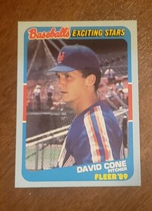 1989 FLEER BASEBALL'S EXCITING STARS DAVID CONE CARD #8