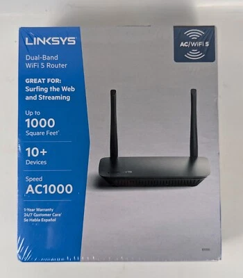 Linksys E5350 Dual Band WIFI 5 Router AC1000 New Sealed - Image 1 of 4