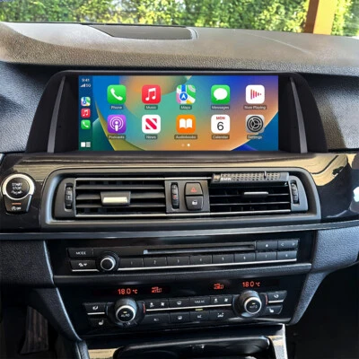 Für BMW 5 Series F10 F11 CIC Android 14 4+64GB Carplay Autoradio GPS AUX USB GPS - Bild 1 von 4