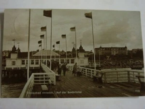 AK Ahlbeck auf der Seebrücke, gelaufen 1927 (06) - Bild 1 von 2