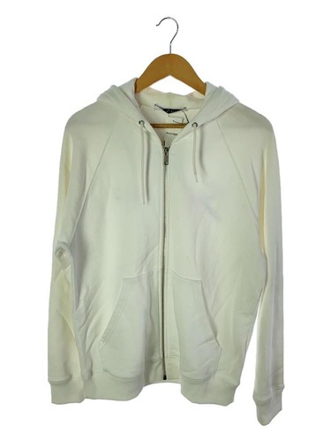 GIVENCHY Felpa con Cappuccio XS Cotone Bianco Tinta Unita BMJ03K30AF Usata