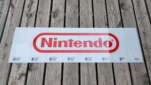 Authentic Nintendo Acrylic 4ft Store Rack Shelf Display 90's Signage Sign RARE! - Picture 1 of 1