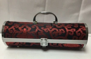 Primeware Single Wine Bottle Tote Sassy Red  Skin Hinged Hard Case - Picture 1 of 8