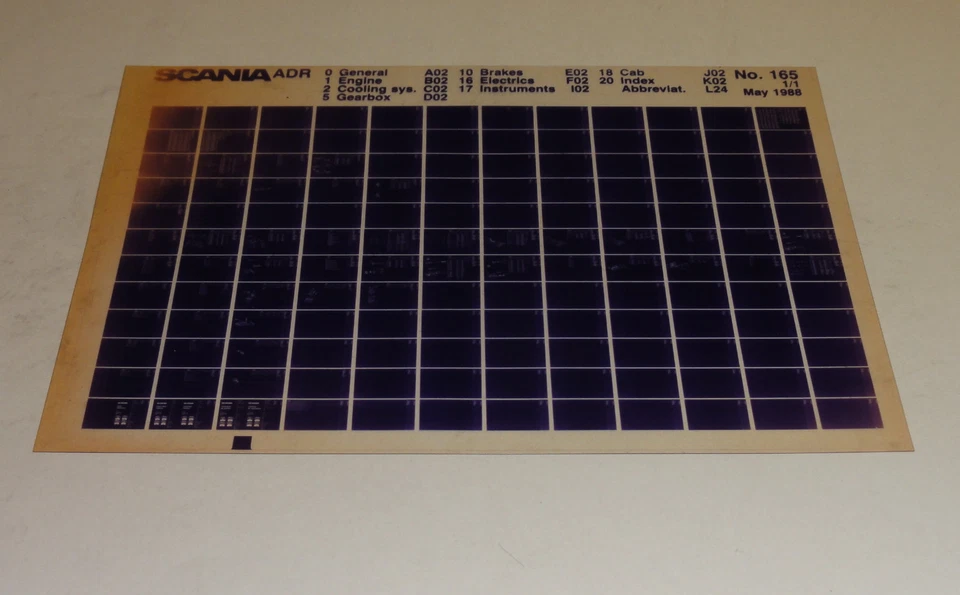 Catalogo Parti Scania ADR Camion Stand 05/1988 - Immagine 1 di 1