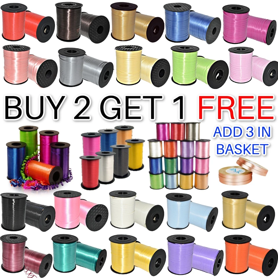 BALLOONS Curling Ribbon HELIUM Birthday Wrapping Party RIBBONS Weight STRING TIE