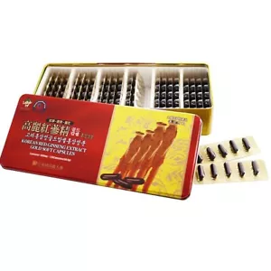 Korean Red Ginseng Extract Gold Soft Capsule 830mg x 120 Tablets(99.6g) Saponine - Picture 1 of 3