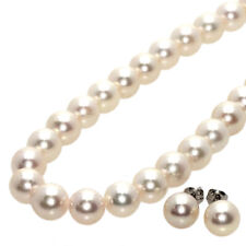 Pearl Pearl earring Necklace Silver  43.1g