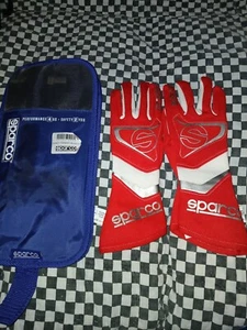 Sparco FIA  Race Gloves,  Oval Rally  Racing 8 Red    Nos In Package  - Picture 1 of 5