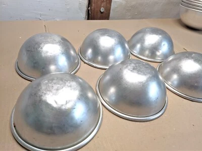 6 Stampi usati alluminio zuccotto, 14 cm, torta, dolce, professionali - Immagine 1 di 4