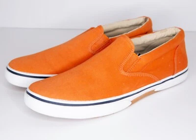 SPERRY Top-Sider, Hombre Talla 13M, Naranja, Buen Estado, Excelente Color, Elástico Foto 1 de 4