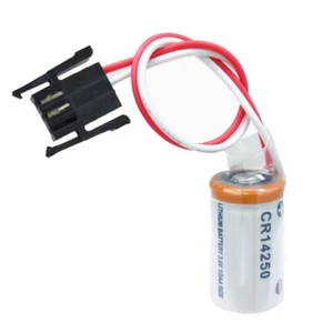 CR14250 Battery PLC Industrial Control Motherboard 3V Battery 600mAh Black Plug - Picture 1 of 3